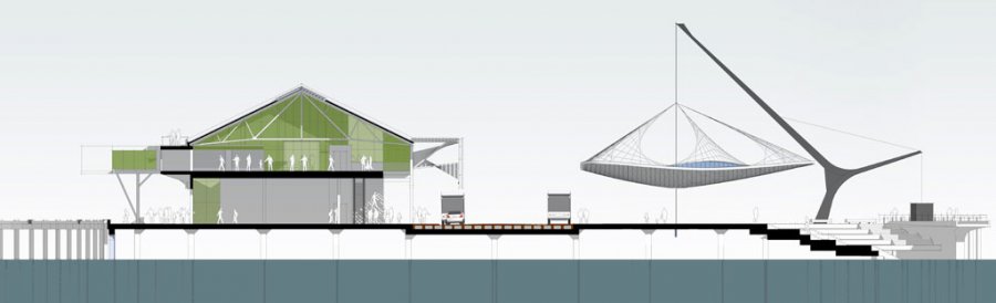 Queens Wharf Competition_Section